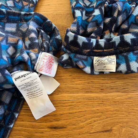 Patagonia kids baby fleece Micro D crew and pant 2T - Picture 3 of 3